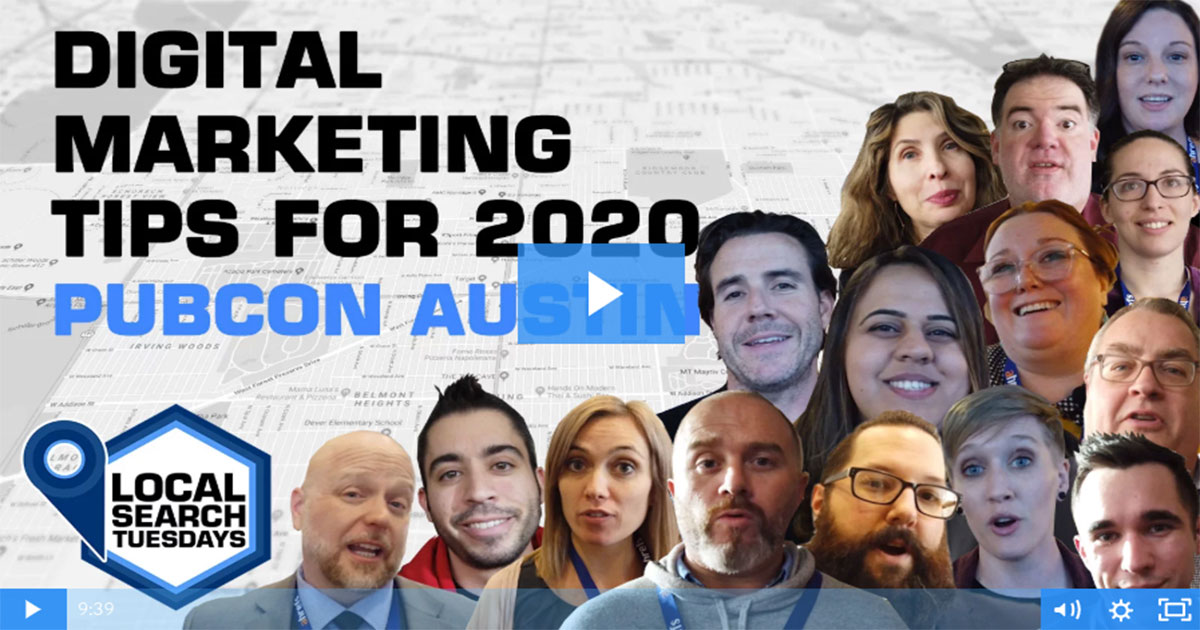 Digital Marketing Tips for 2020 - Pubcon Austin - SearchLab Digital