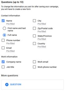 Form Ad Exention Questions