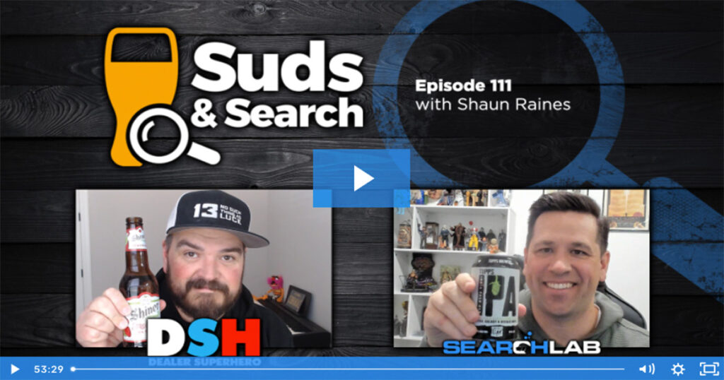 title card for search and suds episode 111