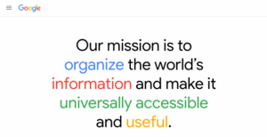 Google organizing the worlds information