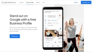 Screenshot of Google My Business management