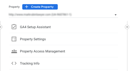 ga4 setup assistant selection