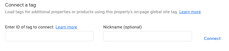 ga4 connect a tag